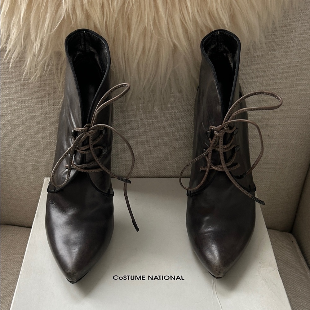 CNC Costume National Women's Dark Brown Ankle Booties